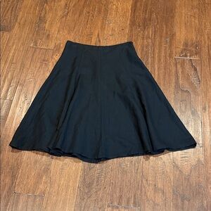 Size 6 Larry Levine Black Side Zip Skater Skirt